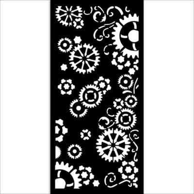 Stamperia Thick Stencil - Gear Up For Christmas - Gears