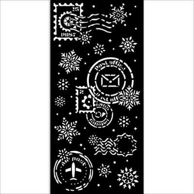 Stamperia Thick Stencil - Gear Up For Christmas Snowflakes