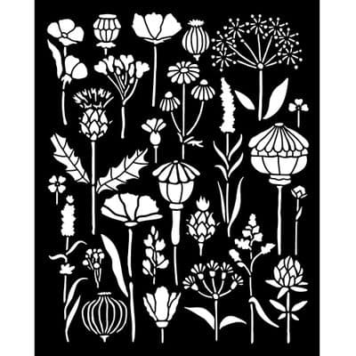 Stamperia Thick Stencil - Herbarium Silvae Herbarium