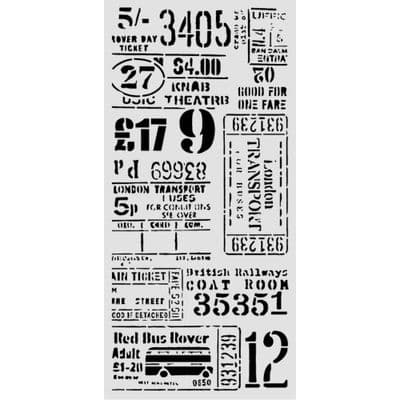 Stamperia Thick Stencil - Our Way Tickets