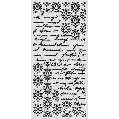 Stamperia Thick Stencil - Secret Diary Seal and Writings