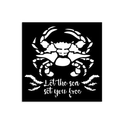 Stamperia Thick Stencil - Silent Sea - Crab