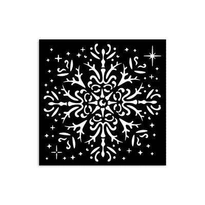 Stamperia Thick Stencil - The Owl’s House - Snowflake