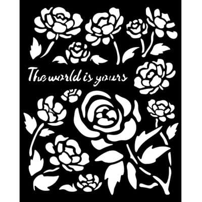 Stamperia Thick Stencil - Timeless, Roses