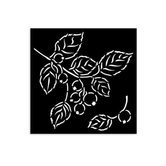 Stamperia Thick Stencil - Whispering Woods - Berries