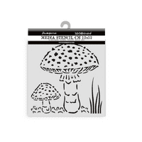 Stamperia Thick Stencil - Whispering Woods - Mushrooms