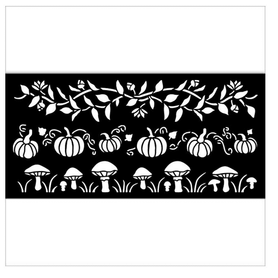 Stamperia Thick Stencil - Whispering Woods Stripes