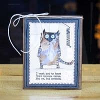 Stampers Anonymous Tim Holtz - Cling Mount Stamp Set - Snarky Cat