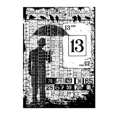 Stampers Anonymous Tim Holtz Components Cling Mount Stamp - Optimist