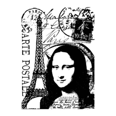 Stampers Anonymous Tim Holtz Components Cling Mount Stamp - Paris