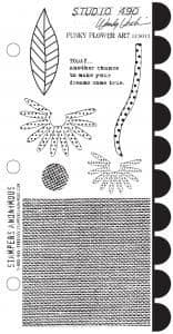 Studio 490 - Funky Flower Art - Stamp Set - WV-LCS013