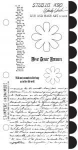 Studio 490 - Live and Make Art - Stamp Set - WV-LCS038