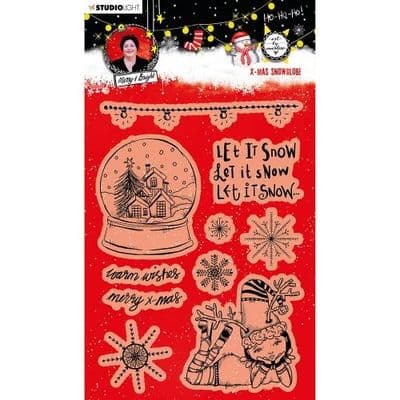 Studio Light Art by Marlene Clear Stamp - Merry & Bright nr. 83 X-mas Snowglobe