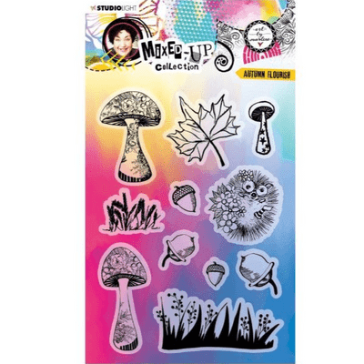 Studio Light Art by Marlene Clear Stamp - Mixed-Up nr. 286 Autumn Flourish