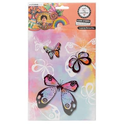 Studio Light Art by Marlene Clear Stamp - nr. 779 Layered Butterflies