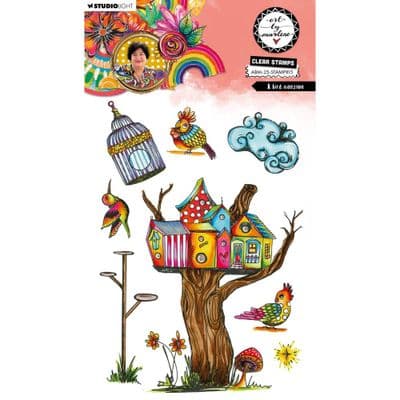 Studio Light Art by Marlene Clear Stamp - nr. 815 A Bird Mansion