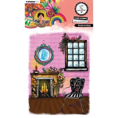 Studio Light Art by Marlene Clear Stamp - nr. 866 Scene Building
