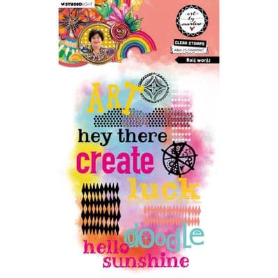 Studio Light Art by Marlene Clear Stamp - nr. 867 Bold Words