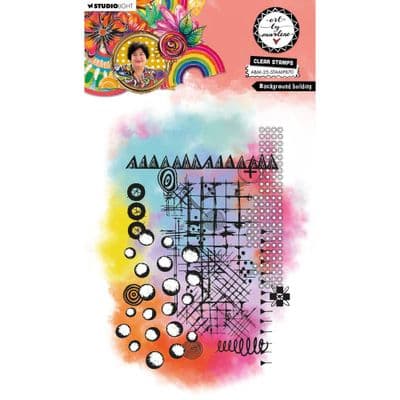 Studio Light Art by Marlene Clear Stamp - nr. 870 Background Builder