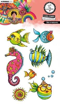 Studio Light Art by Marlene Clear Stamp - nr. 886 Sea Creatures