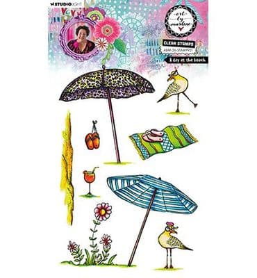 Studio Light Art by Marlene Clear Stamp - nr. 921 A Day At The Beach