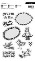 Studio Light Art by Marlene Clear Stamp - nr. 964 Bird Talk