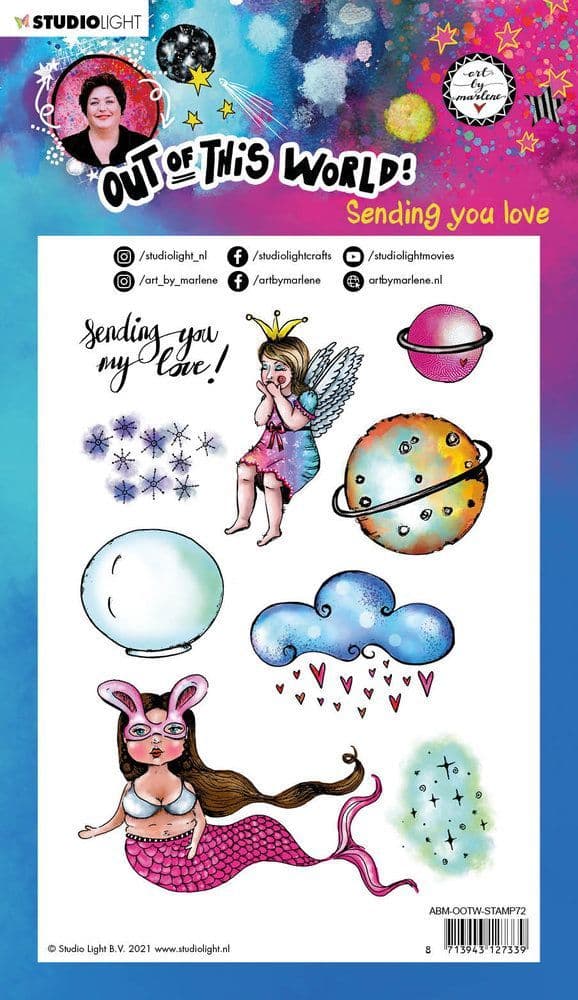 Studio Light Art by Marlene Clear Stamp - Out of This World nr 72 ...