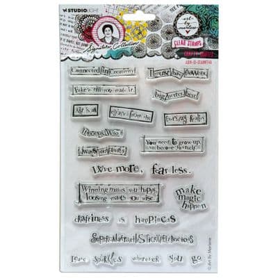 Studio Light Art by Marlene Clear Stamp - Signature Collection nr. 746 Crafty Quotes