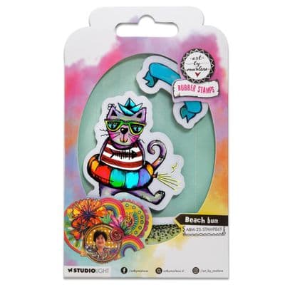 Studio Light Art By Marlene Cling Stamp Signature Collection nr. 869 - Beach Bum