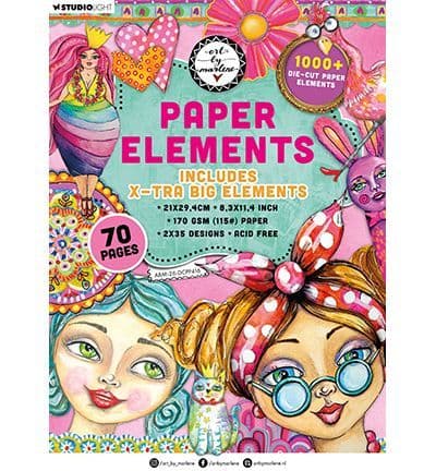 Studio Light Art by Marlene - Die-cut Paper Pad Extra Big Elements Nr.416