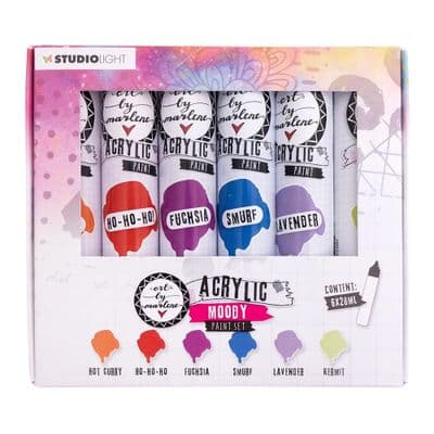 Studio Light Art By Marlene Essentials Acrylic Paint Set - Moody