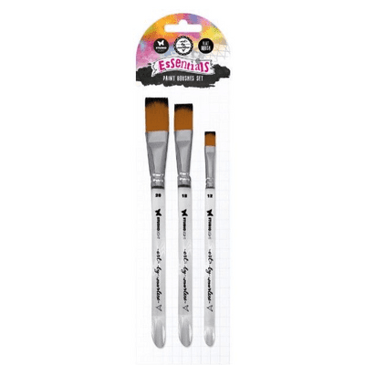 Studio Light Art By Marlene Essentials Paint Brushes Set - Flat (3pcs)