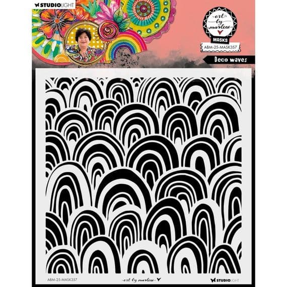 Studio Light Art By Marlene Mask - nr.357 Deco Waves