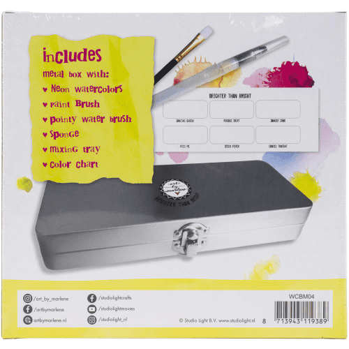 Studio Light Art By Marlene Watercolor Paint Set Brighter Than Bright