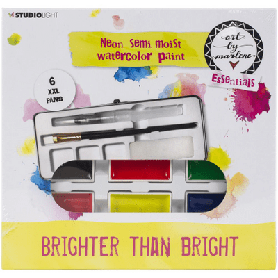 Studio Light Art By Marlene Watercolor Paint Set - Brighter Than Bright Neon