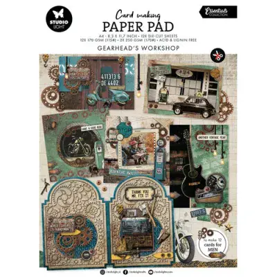 Studio Light Card Making Paper Pad Gearhead’s Workshop  Nr.26