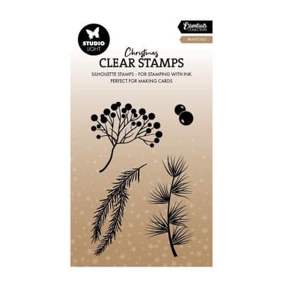 Studio Light Clear Stamp - Branches Christmas Essentials nr.854