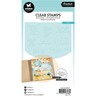 Studio Light Clear Stamp - Quotes - Peace Essentials nr.927