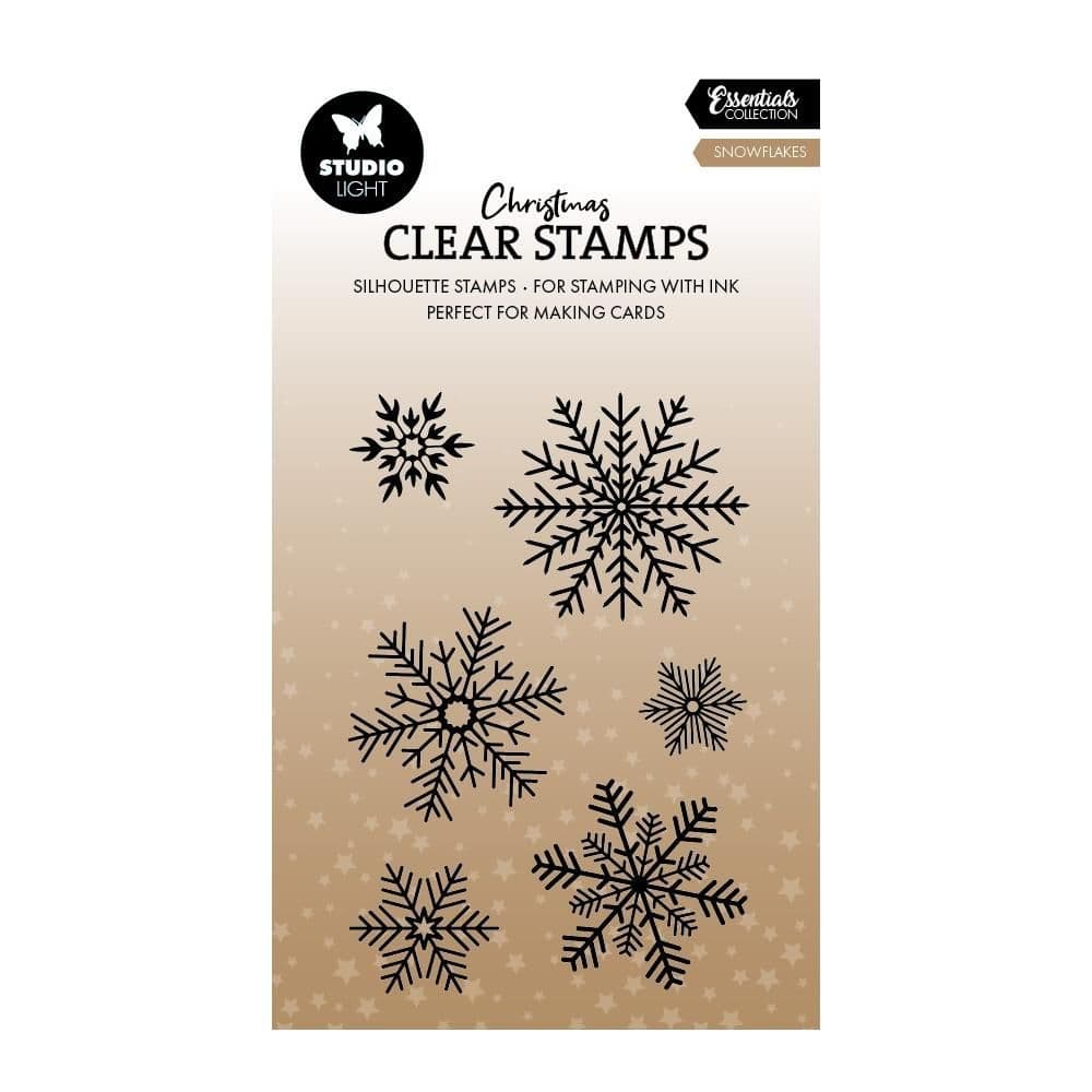 Studio Light Clear Stamp - Snowflakes Christmas Essentials nr 856
