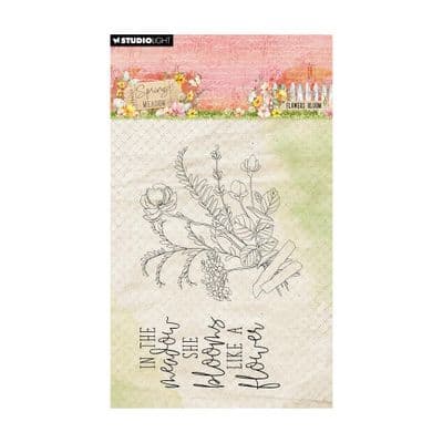 Studio Light Clear Stamp - Spring Meadow - Bloom nr.775