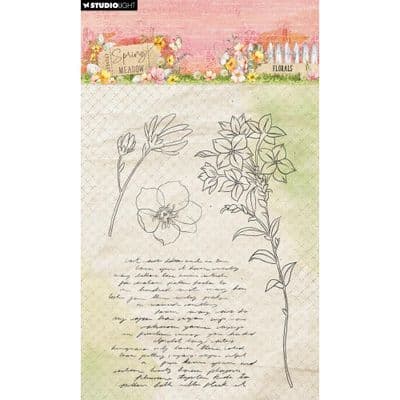 Studio Light Clear Stamp - Spring Meadow - Florals nr.773