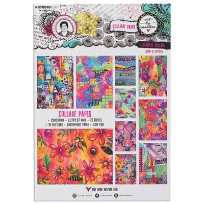 Studio Light Collage Papers - Art By Marlene Signature Collection Nr. 245 - Colorful Collage