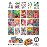 Studio Light Cut & Paste Perfect Size Collage Block - Art by Marlene - Whimsical World
