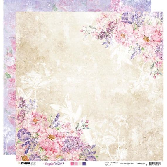 Studio Light D Sided 12x12 - English Garden nr 59