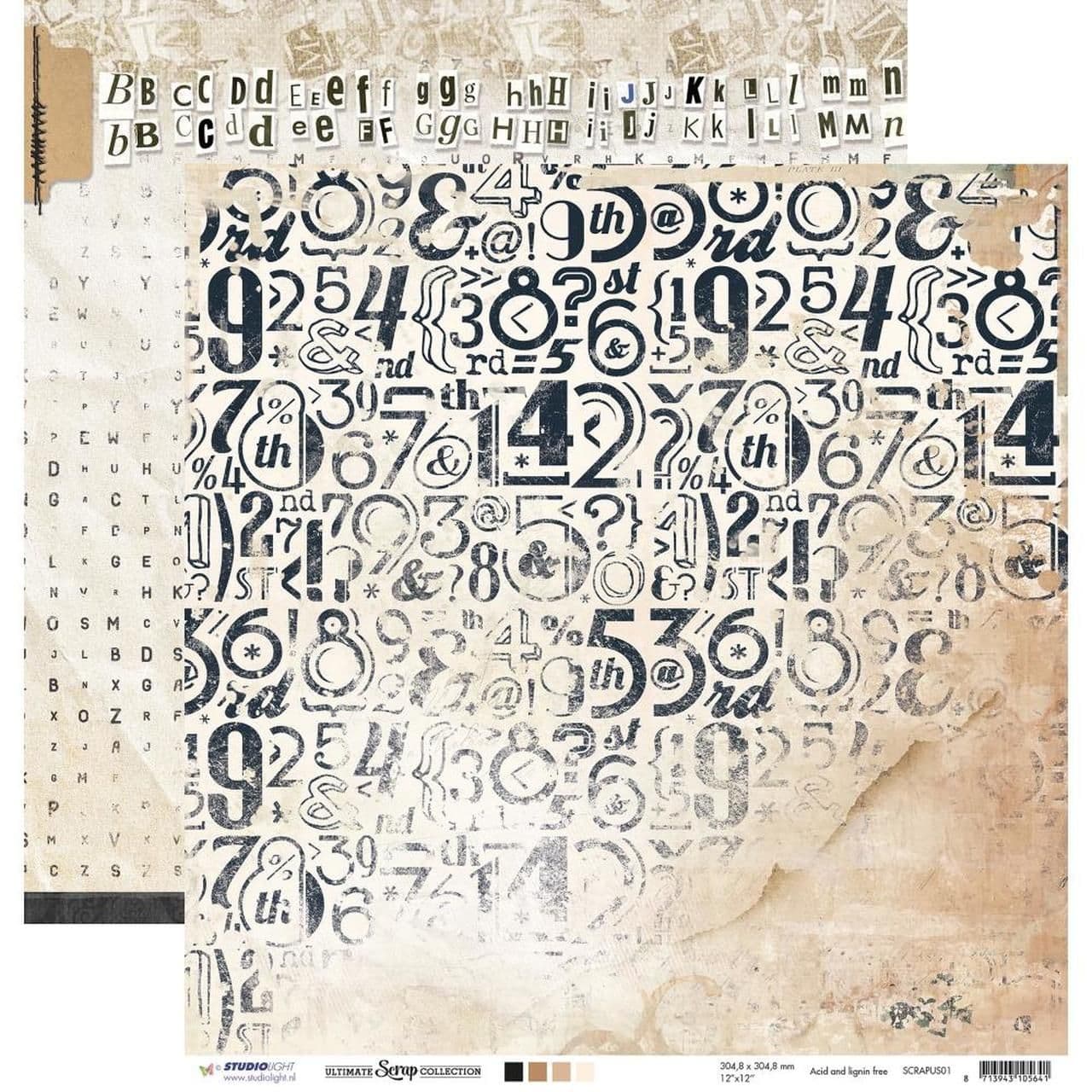 Studio Light D Sided 12x12 - Ultimate Scrap Collection nr 01 - SCRAPUS01