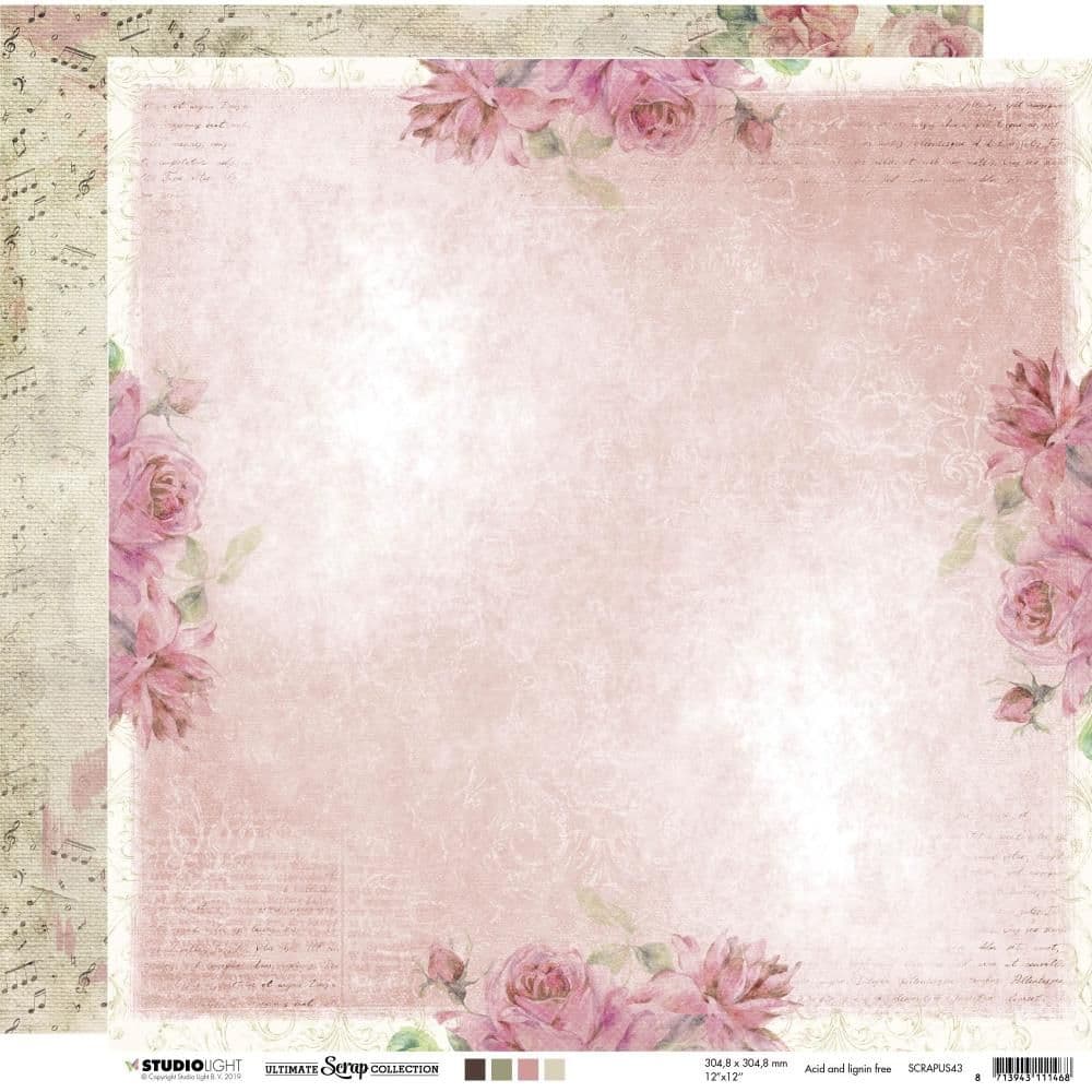 Studio Light D Sided 12x12 - Ultimate Scrap Collection nr 43 - SCRAPUS43
