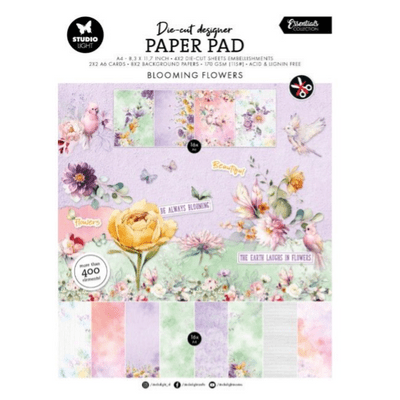 Studio Light Designer Die-cut Paper Pad Blooming Flowers Nr.413