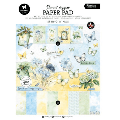 Studio Light Designer Die-cut Paper Pad Spring Wings Nr.412