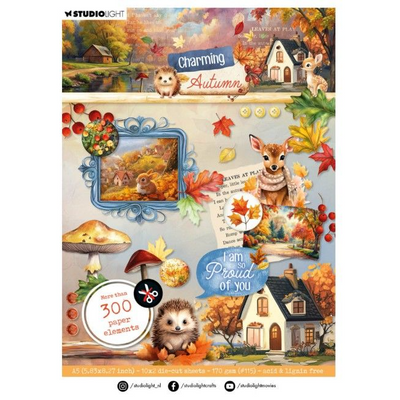 Studio Light Die-Cut Paper Pad - Charming Autumn nr.363
