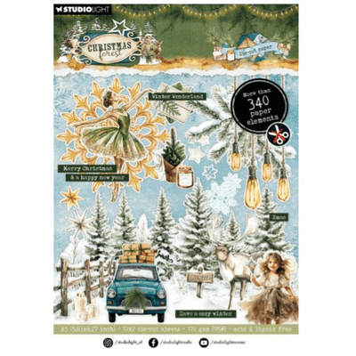 Studio Light Die-Cut Paper Pad - Christmas Forest nr.475